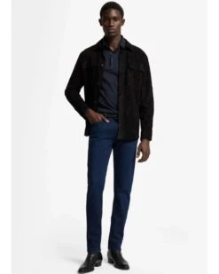 7 For All Mankind Mens Calvert Luxe Performance Slimmy Jeans Dark Blue 9 7 For All Mankind Mens Calvert Luxe Performance Slimmy Jeans Dark Blue -Repertoire Fashion Store 7 for all mankind mens calvert luxe performance slimmy jeans dark blue p46794 317464 image