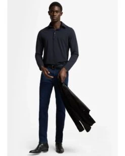 7 For All Mankind Mens Calvert Luxe Performance Slimmy Jeans Dark Blue 10 7 For All Mankind Mens Calvert Luxe Performance Slimmy Jeans Dark Blue -Repertoire Fashion Store 7 for all mankind mens calvert luxe performance slimmy jeans dark blue p46794 317469 image