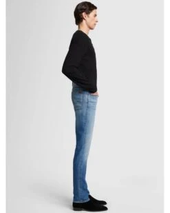 7 For All Mankind Mens Draft Slim Fit Jeans Light Blue -Repertoire Fashion Store 7 for all mankind mens draft slim fit jeans light blue p46122 313119 image