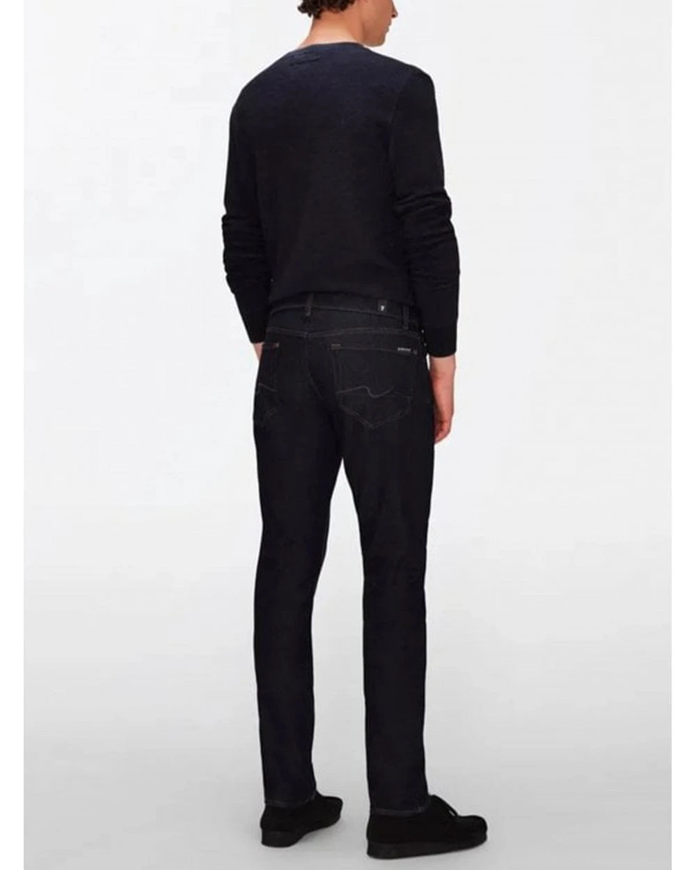 7 For All Mankind Mens Eco Performance Jean Super Rinse Dark Blue 3 7 For All Mankind Mens Eco Performance Jean Super Rinse Dark Blue - Image 3