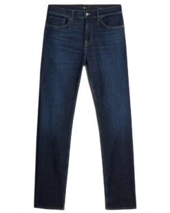 7 For All Mankind Mens Fairfield Slimmy Luxe Performance Jeans Dark Blue