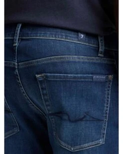 7 For All Mankind Mens Grapevine Slimmy Luxe Performance Jeans Mid Blue -Repertoire Fashion Store 7 for all mankind mens grapevine slimmy luxe performance jeans mid blue p46797 317519 image