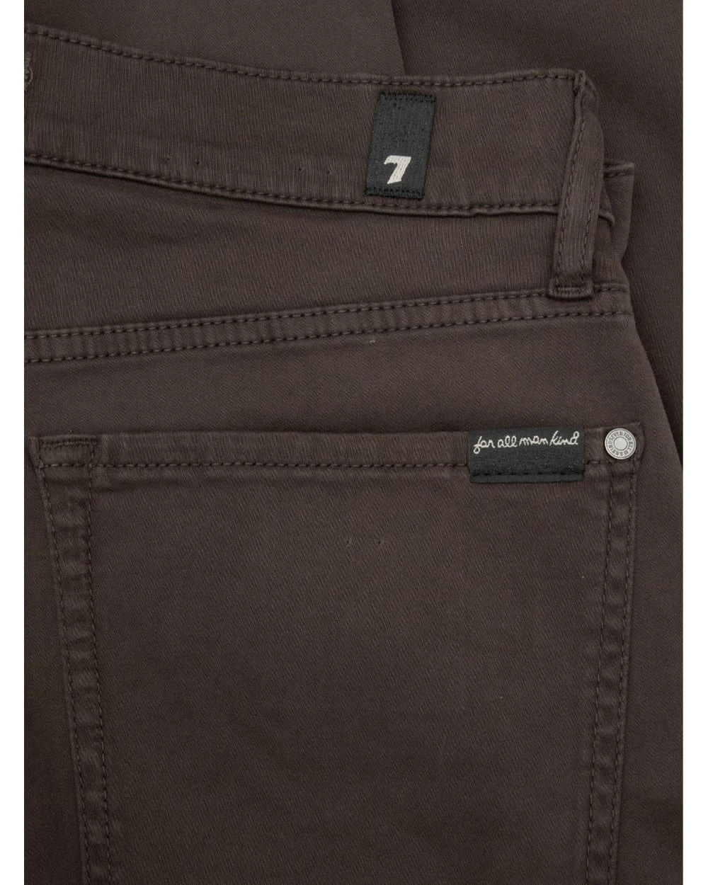 7 For All Mankind Mens Savannah Lux Performance Plus Sateen Chino Jeans Coffe Bean Brown 2 7 For All Mankind Mens Savannah Lux Performance Plus Sateen Chino Jeans Coffe Bean Brown - Image 2