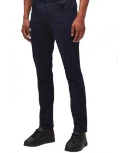 7 For All Mankind Mens Slimmy Luxe Performance Chino Jean Navy