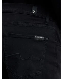 7 For All Mankind Mens Slimmy Luxe Performance Jeans Black -Repertoire Fashion Store 7 for all mankind mens slimmy luxe performance jeans black p45313 293592 image