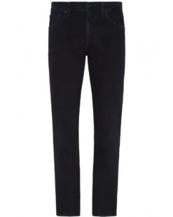 7 For All Mankind Mens Slimmy Luxe Performance Jeans Blue Black