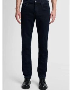7 For All Mankind Mens Slimmy Luxe Performance Jeans Blue Black 7 7 For All Mankind Mens Slimmy Luxe Performance Jeans Blue Black -Repertoire Fashion Store 7 for all mankind mens slimmy luxe performance jeans blue black p45318 293688 image