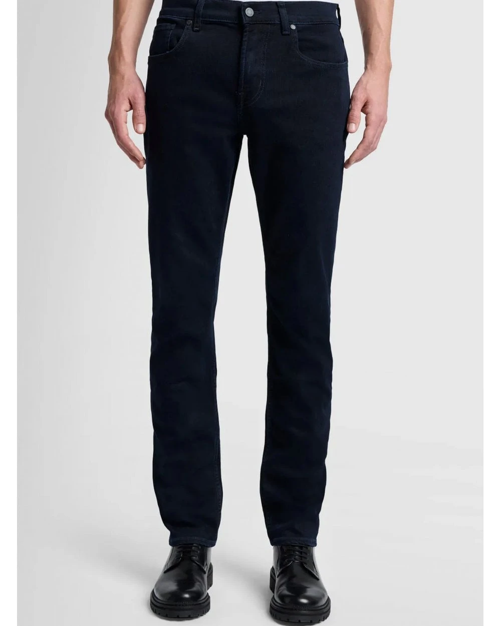 7 For All Mankind Mens Slimmy Luxe Performance Jeans Blue Black 3 7 For All Mankind Mens Slimmy Luxe Performance Jeans Blue Black - Image 3