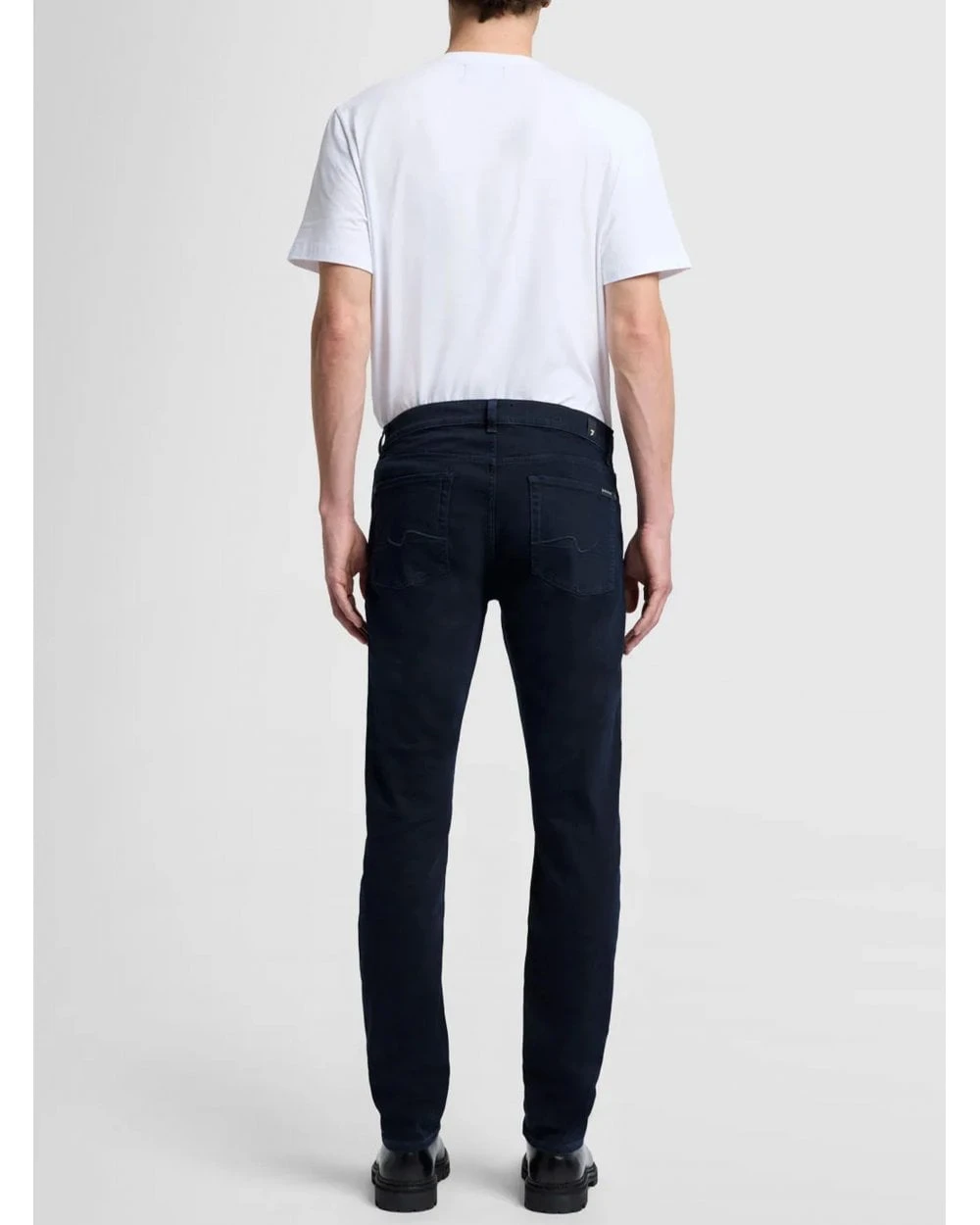 7 For All Mankind Mens Slimmy Luxe Performance Jeans Blue Black 4 7 For All Mankind Mens Slimmy Luxe Performance Jeans Blue Black - Image 4