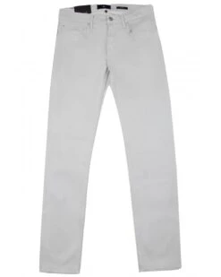 7 For All Mankind Mens Slimmy Luxe Performance Slim Chinos Cool Sky Grey