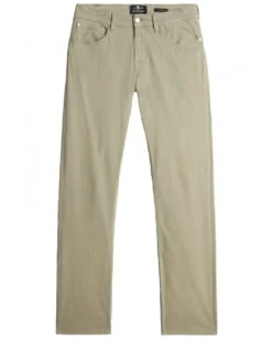 7 For All Mankind Mens Slimmy Luxe Performance Slim Chinos Sateen Russel Green