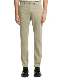 7 For All Mankind Mens Slimmy Luxe Performance Slim Chinos Sateen Russel Green -Repertoire Fashion Store 7 for all mankind mens slimmy luxe performance slim chinos sateen russel green p46125 310261 image