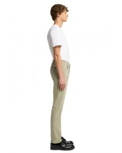 7 For All Mankind Mens Slimmy Luxe Performance Slim Chinos Sateen Russel Green -Repertoire Fashion Store 7 for all mankind mens slimmy luxe performance slim chinos sateen russel green p46125 310271 image