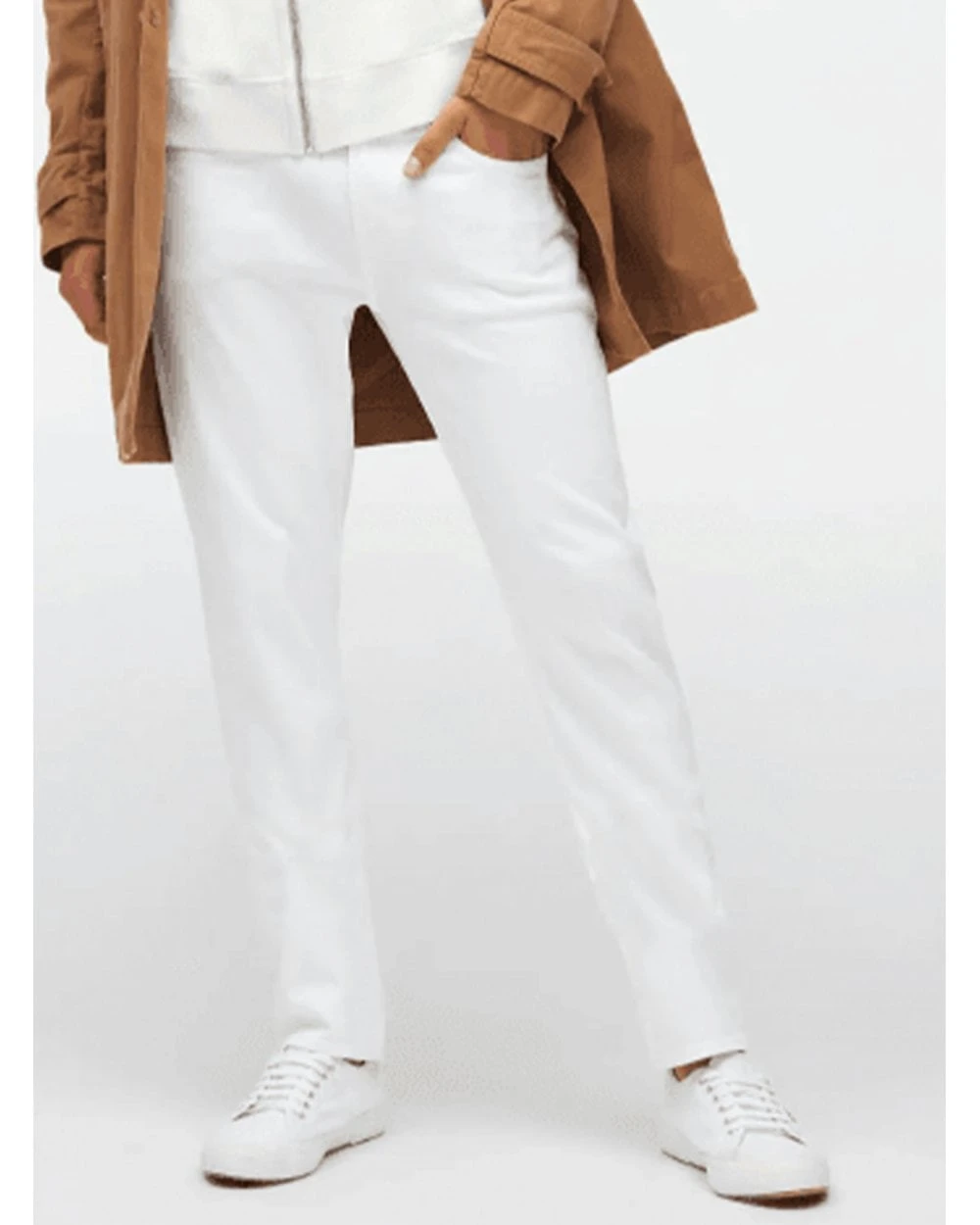 7 For All Mankind Mens Slimmy Tapered Luxe Performance Jeans White 2 7 For All Mankind Mens Slimmy Tapered Luxe Performance Jeans White - Image 2