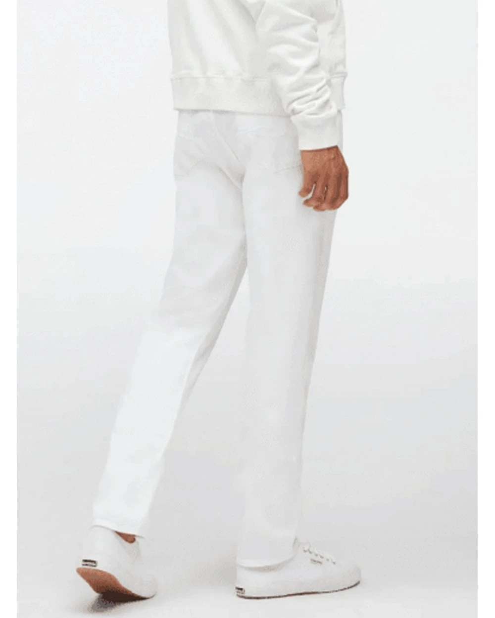 7 For All Mankind Mens Slimmy Tapered Luxe Performance Jeans White 4 7 For All Mankind Mens Slimmy Tapered Luxe Performance Jeans White - Image 4