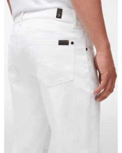 7 For All Mankind Mens Slimmy Tapered Luxe Performance Jeans White 9 7 For All Mankind Mens Slimmy Tapered Luxe Performance Jeans White -Repertoire Fashion Store 7 for all mankind mens slimmy tapered luxe performance jeans white p45120 291007 image