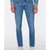 7 For All Mankind Mens Slimmy Tapered Stretch Tek Nomad Jeans, Light Blue Denim -Repertoire Fashion Store 7 for all mankind mens slimmy tapered stretch tek nomad jeans light blue denim p42613 259800 image