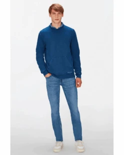 7 For All Mankind Mens Slimmy Tapered Stretch Tek Nomad Jeans, Light Blue Denim -Repertoire Fashion Store 7 for all mankind mens slimmy tapered stretch tek nomad jeans light blue denim p42613 259825 image