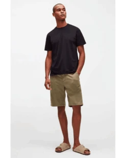7 For All Mankind Mens Slimmy Weightless Green Chino Shorts -Repertoire Fashion Store 7 for all mankind mens slimmy weightless green chino shorts p40645 233519 image