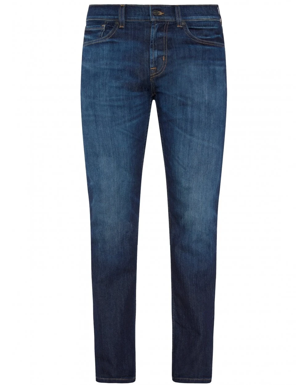 7 For All Mankind Mens Waking Hours Slim Fit Jeans Dark Blue 1 7 For All Mankind Mens Waking Hours Slim Fit Jeans Dark Blue