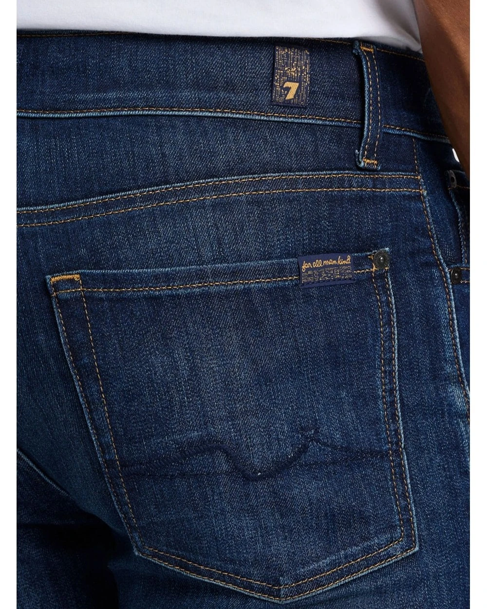 7 For All Mankind Mens Waking Hours Slim Fit Jeans Dark Blue 6 7 For All Mankind Mens Waking Hours Slim Fit Jeans Dark Blue - Image 6