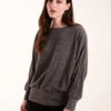Batwing Deep Hem Top 10 Batwing Deep Hem Top -Repertoire Fashion Store AW22061 GREY 0240