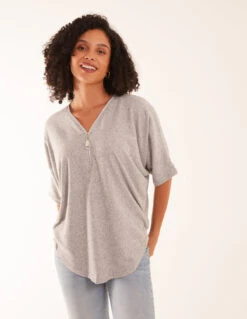 Zip Front Top(Grey Zip Front Top)