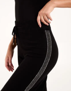 Leggings With Silver Studs(Leggings Loungewear Silver Studs) -Repertoire Fashion Store AW23283 BLACK 3 9e985b3e aabd 44f8 bce3 2fab1d1ffb1c