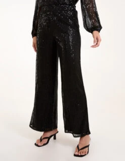Sequin Trousers(Black Sequin Trousers) 6 Sequin Trousers(Black Sequin Trousers) -Repertoire Fashion Store AW24049B003 140227