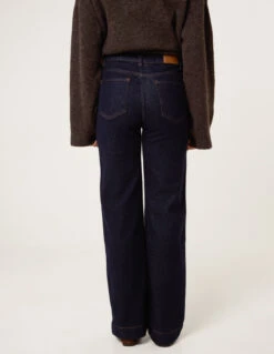 Dark Denim Wide Leg Jeans(Dark Denim Wide Leg Jeans) -Repertoire Fashion Store AW25363 INDIGO 26691