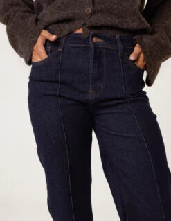 Dark Denim Wide Leg Jeans(Dark Denim Wide Leg Jeans) -Repertoire Fashion Store AW25363 INDIGO 26707