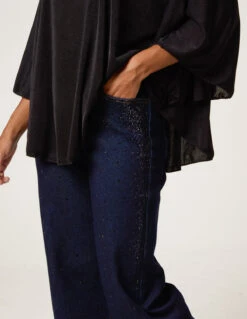 Rhinestone Jeans(Rhinestone Jeans 1) -Repertoire Fashion Store AW25366 DENIM 27915