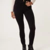 Button Stretch Trousers(Black Button Stretch Trousers) -Repertoire Fashion Store AW25370 BLACK 26973