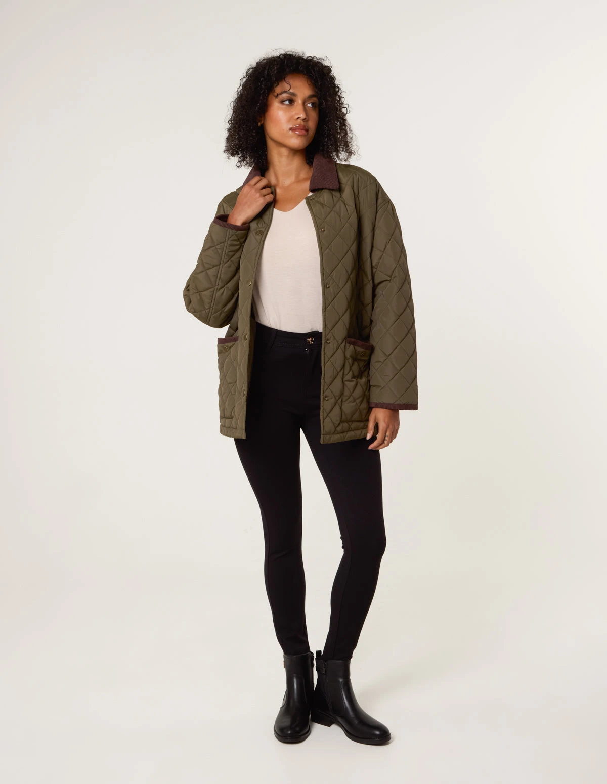 Button Stretch Trousers(Black Button Stretch Trousers) 2 Button Stretch Trousers(Black Button Stretch Trousers) - Image 2