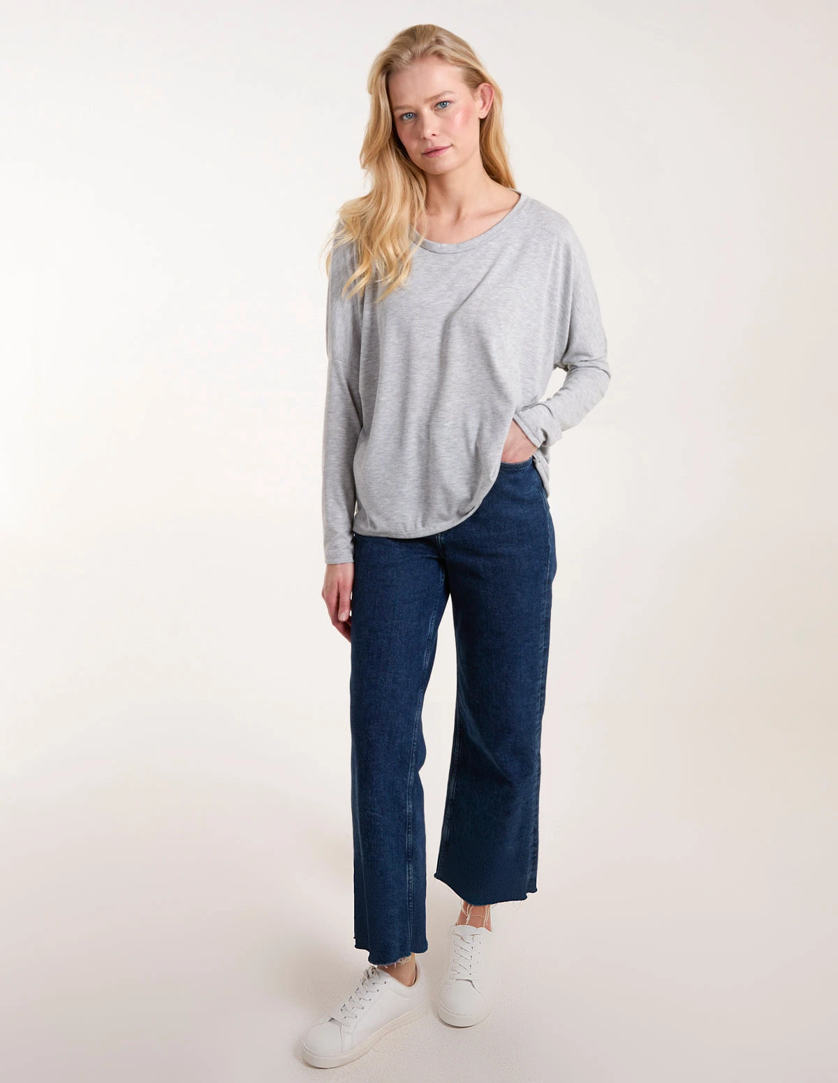 Batwing High Low Top(Grey Batwing High Low Top) 3 Batwing High Low Top(Grey Batwing High Low Top) - Image 3