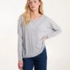 Batwing High Low Top(Grey Batwing High Low Top)