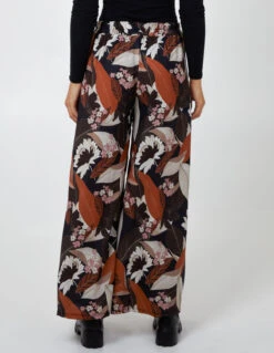 Leaf Print Trousers(Black Leaf Print Trousers) 9 Leaf Print Trousers(Black Leaf Print Trousers) -Repertoire Fashion Store BV2241 BLACK 54 1