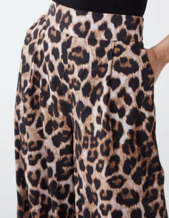 Wide Leg Leopard Trousers -Repertoire Fashion Store BV2304025 61091