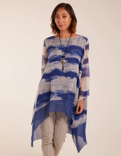 2 In 1 Woven Top(Blue 2 In 1 Woven Top Style) -Repertoire Fashion Store BV233417 BLUE 6415