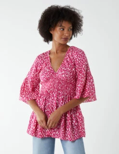 Shirred Bust Top(Shirred Bust Top)