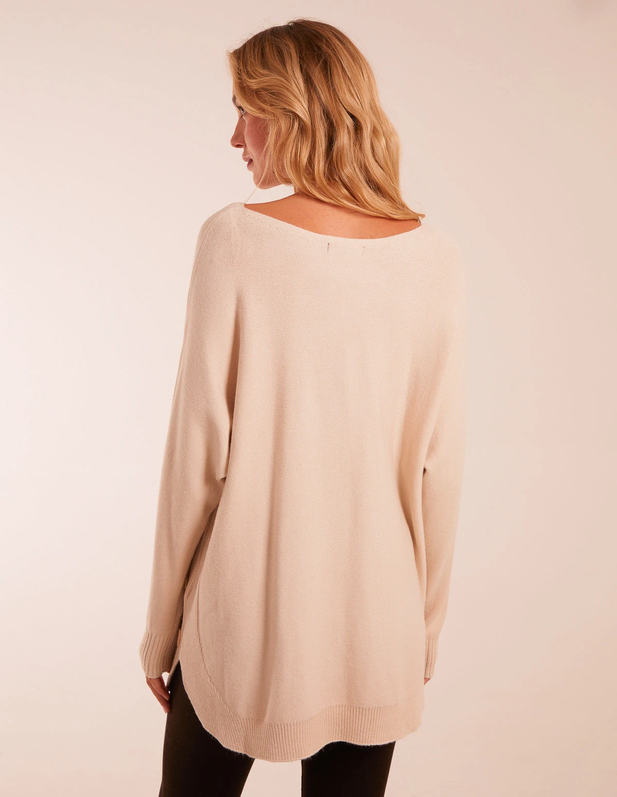 Pocket Slash Neck Jumper(Stone Pocket Slash Neck Jumper) 3 Pocket Slash Neck Jumper(Stone Pocket Slash Neck Jumper) - Image 3