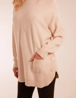 Pocket Slash Neck Jumper(Stone Pocket Slash Neck Jumper) 7 Pocket Slash Neck Jumper(Stone Pocket Slash Neck Jumper) -Repertoire Fashion Store BV234514 STONE 37245 76299f5e a797 4d31 9a6e 3c0435e18c26