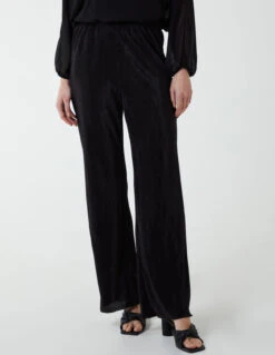 Pleated Trousers(Black Pleated Trousers) -Repertoire Fashion Store BV2355 BLACK 4898