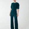 Pleated Trousers(Bottle Green Pleated Trousers) 8 Pleated Trousers(Bottle Green Pleated Trousers) -Repertoire Fashion Store BV2355 BOTTLEGREEN 4776