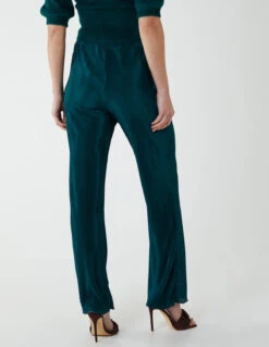 Pleated Trousers(Bottle Green Pleated Trousers) -Repertoire Fashion Store BV2355 BOTTLEGREEN 4817