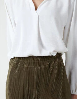 Pleated Trousers(Khaki Pleated Trousers) 5 Pleated Trousers(Khaki Pleated Trousers) -Repertoire Fashion Store BV2355 KHAKI 4855 1