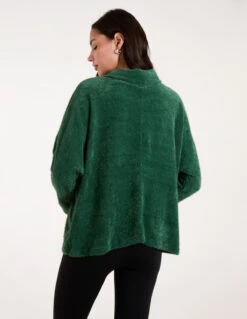 High Neck Jumper(Bottle Green High Neck Jumper) -Repertoire Fashion Store BV2440 BOTTLEGREEN 78369