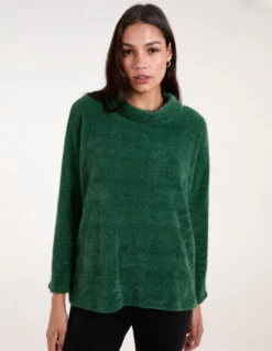 High Neck Jumper(Bottle Green High Neck Jumper) -Repertoire Fashion Store BV2440 BOTTLEGREEN 78399