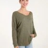 V-Neck Ribbed Jumper(V Neck Ribbed Jumper 1)
