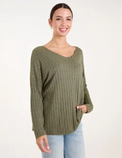 V-Neck Ribbed Jumper(V Neck Ribbed Jumper 1)
